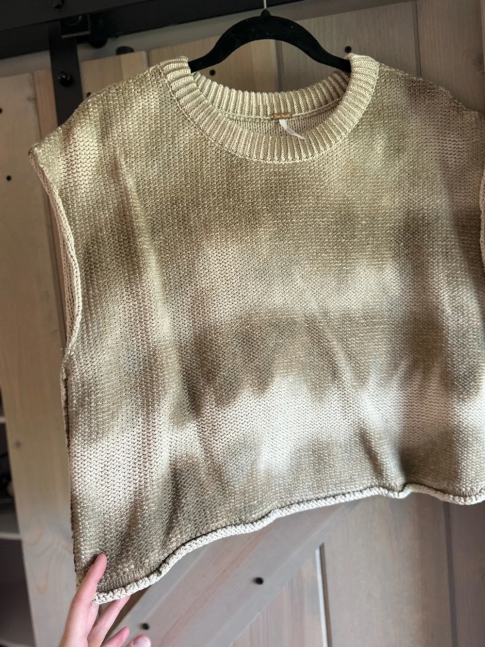 Free People Stolen Hearts Washed Sweater Vest